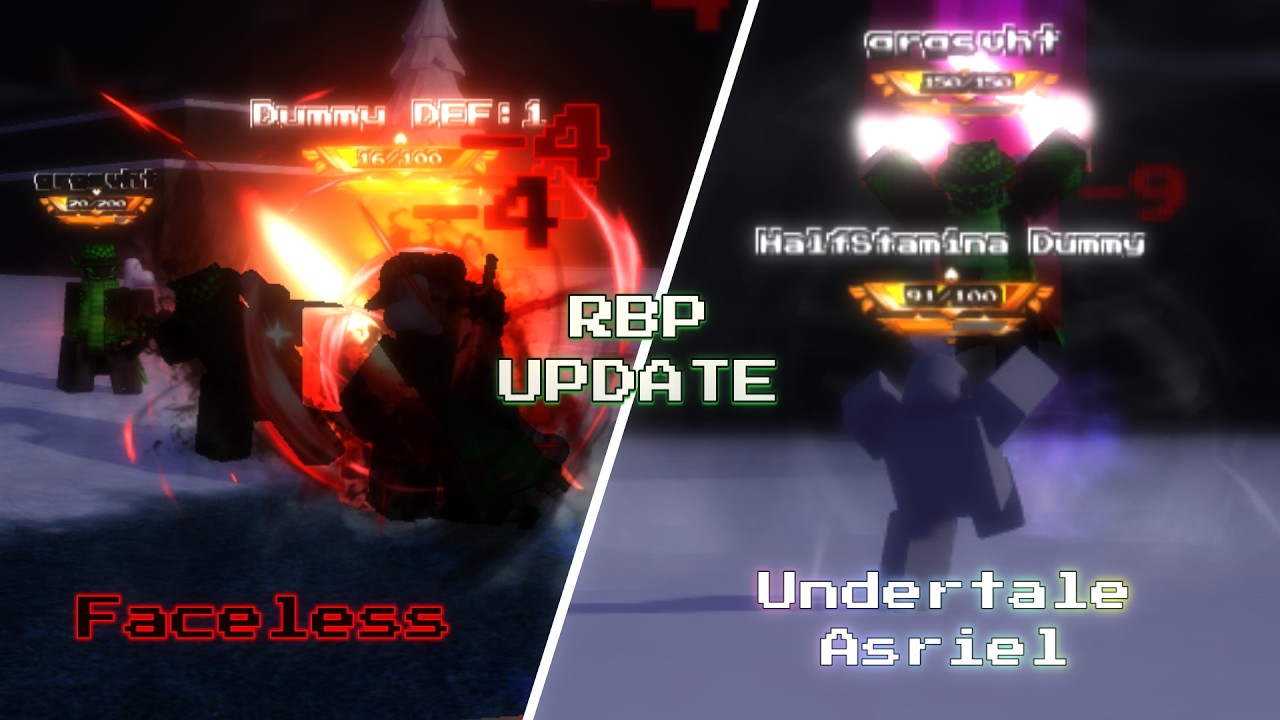 Asriel and Faceless Update | Random Battle Place | Roblox