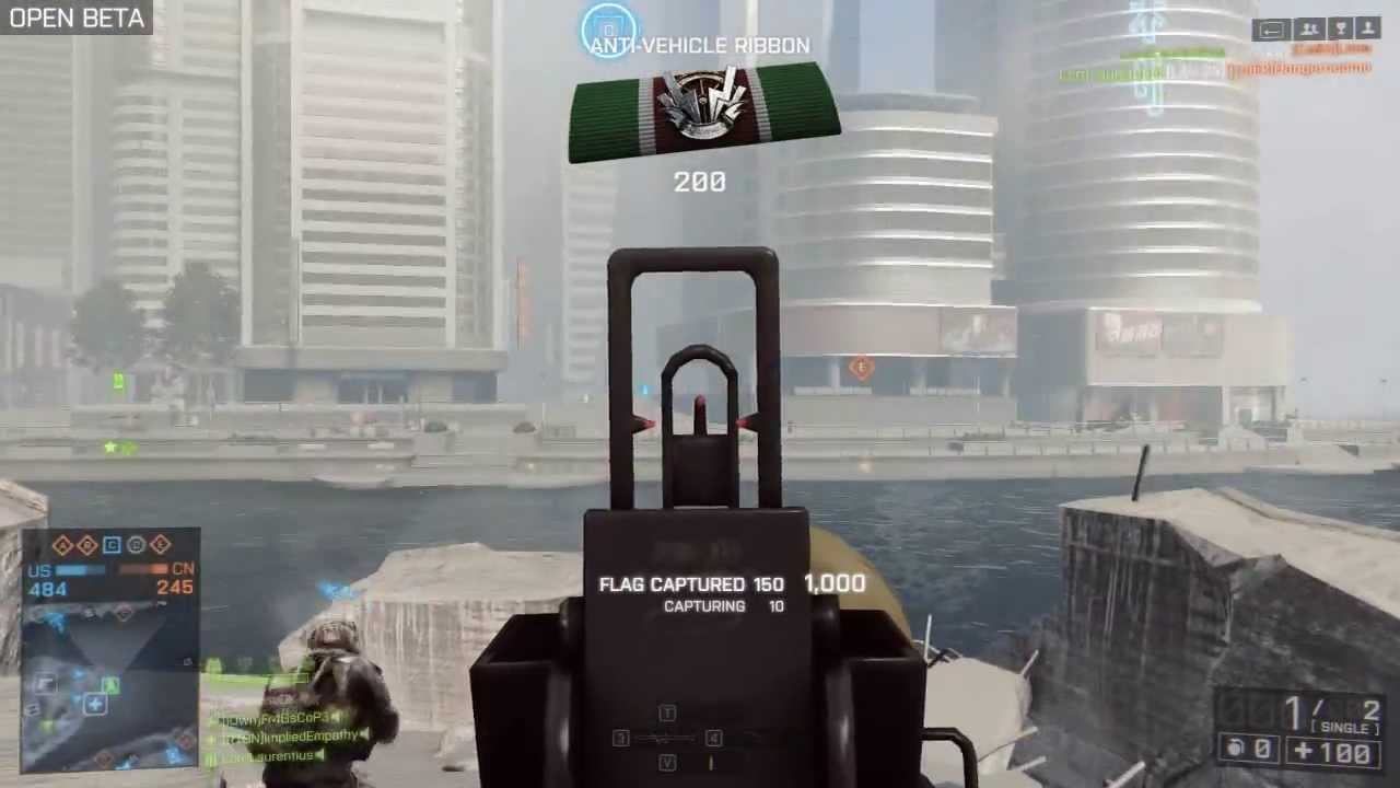 Battlefield 4 RPG Lock-On? Battlefield 4 Beta Gameplay [ Pc Maxed Out ]