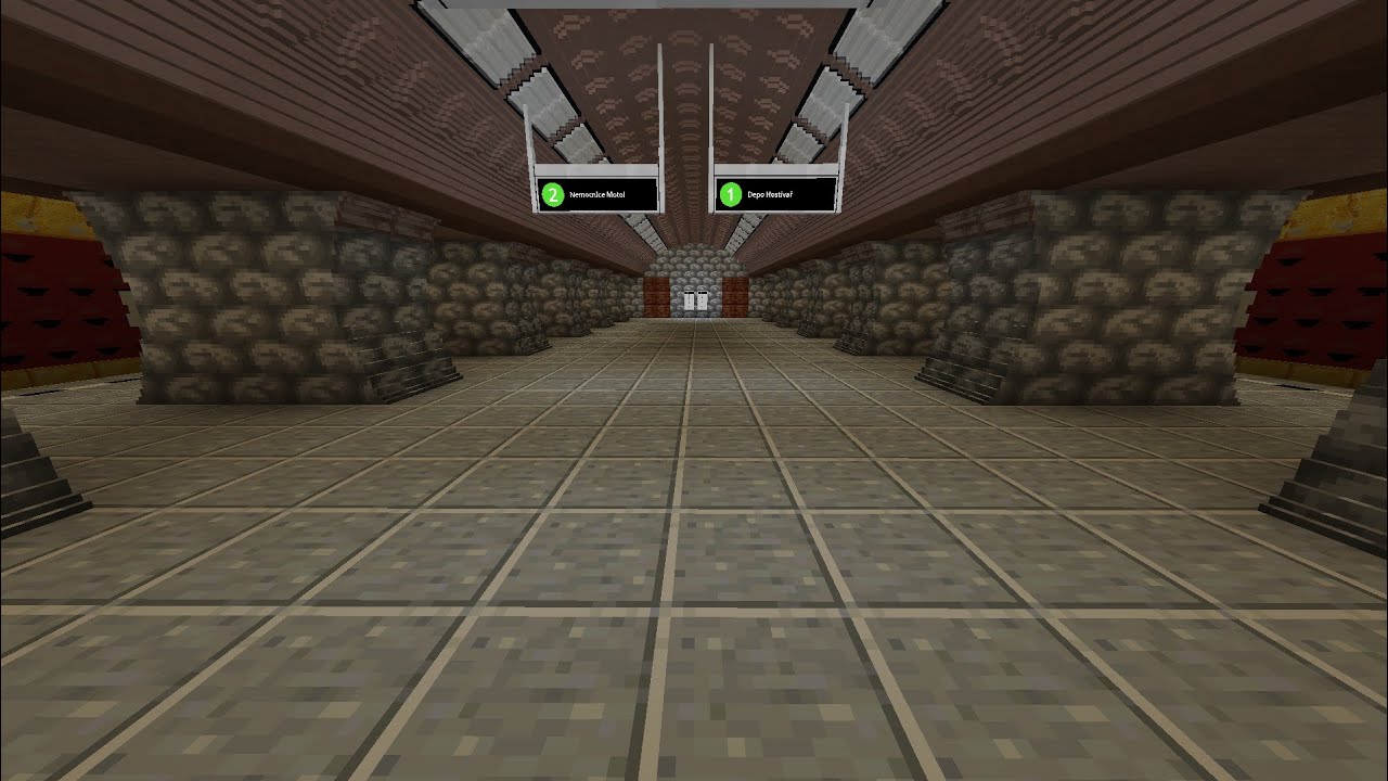 Prague Metro in Minecraft | Strašnická - Muzeum