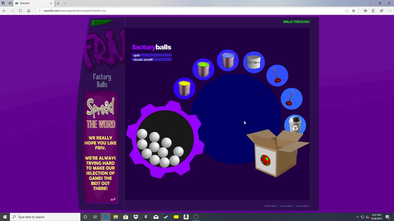 Factory Balls Complete Play Through ( Friv.com )