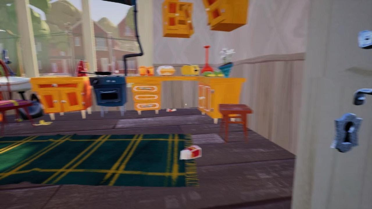 Stealing everything from Mr. Peterson's House In Hello Neighbor Act 1 Part 4
