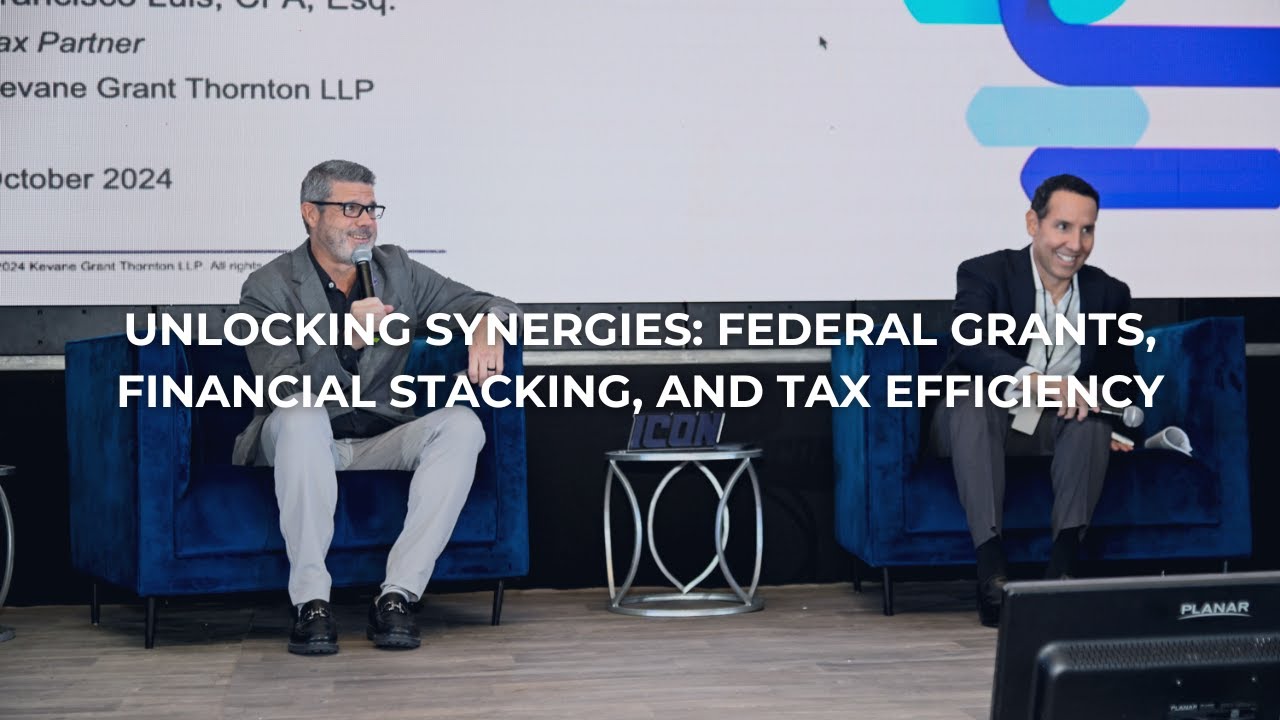 Unlocking Synergies: Federal Grants, Financial Stacking, and Tax Efficiency