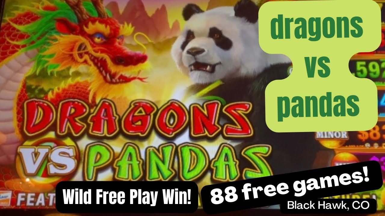 What!?! 88 free games!! Dragon vs Panda slot bonus! Free play winning at Monarch Casino, Blackhawk!