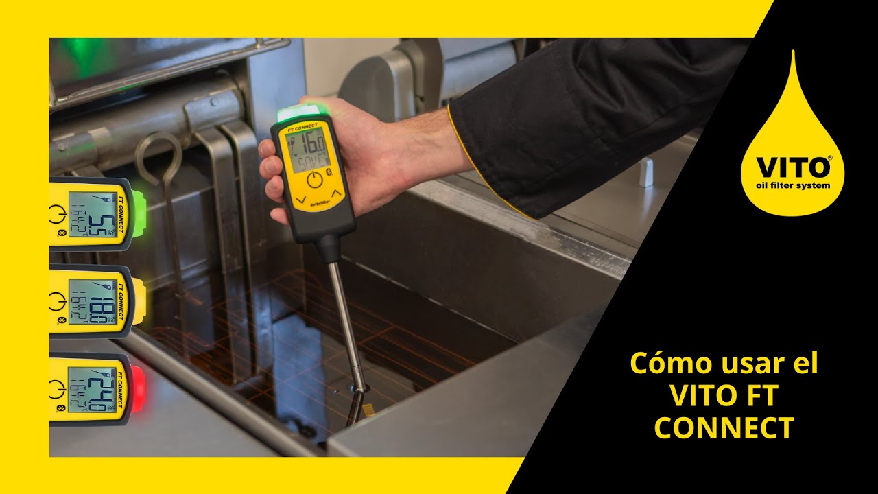 Cómo usar el VITO FT CONNECT para medir la calidad del aceite de freír
