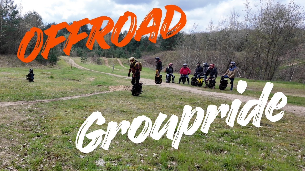 Offroad Groupride Spring time on the Electric Unicycle with DJI Pocket 3