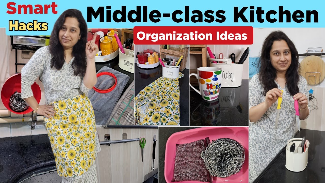 SMALL MIDDLE-CLASS KITCHEN ORGANIZATION IDEAS|Kitchen Countertop Organisation घरेलु तरीके बिना खर्च