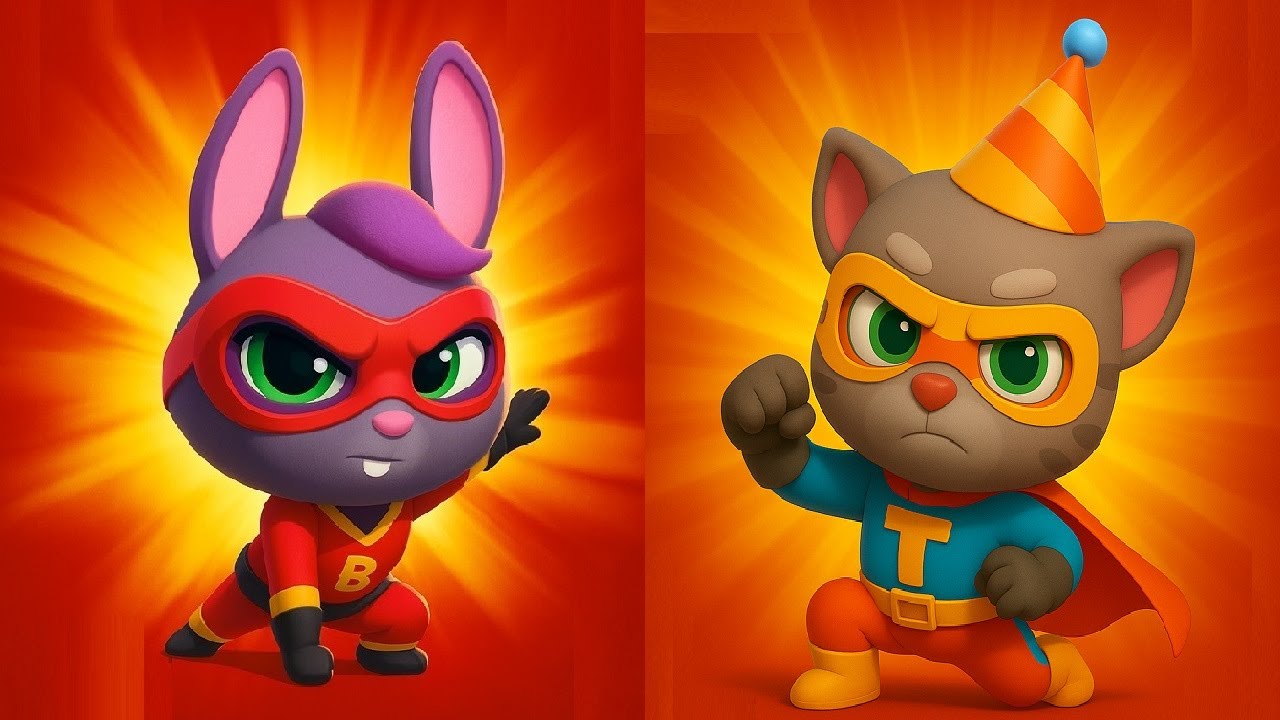 Talking Tom Hero Dash New Update 2025 New Character SUPER BECCA VS BIRTH DAY TOM Gameplay