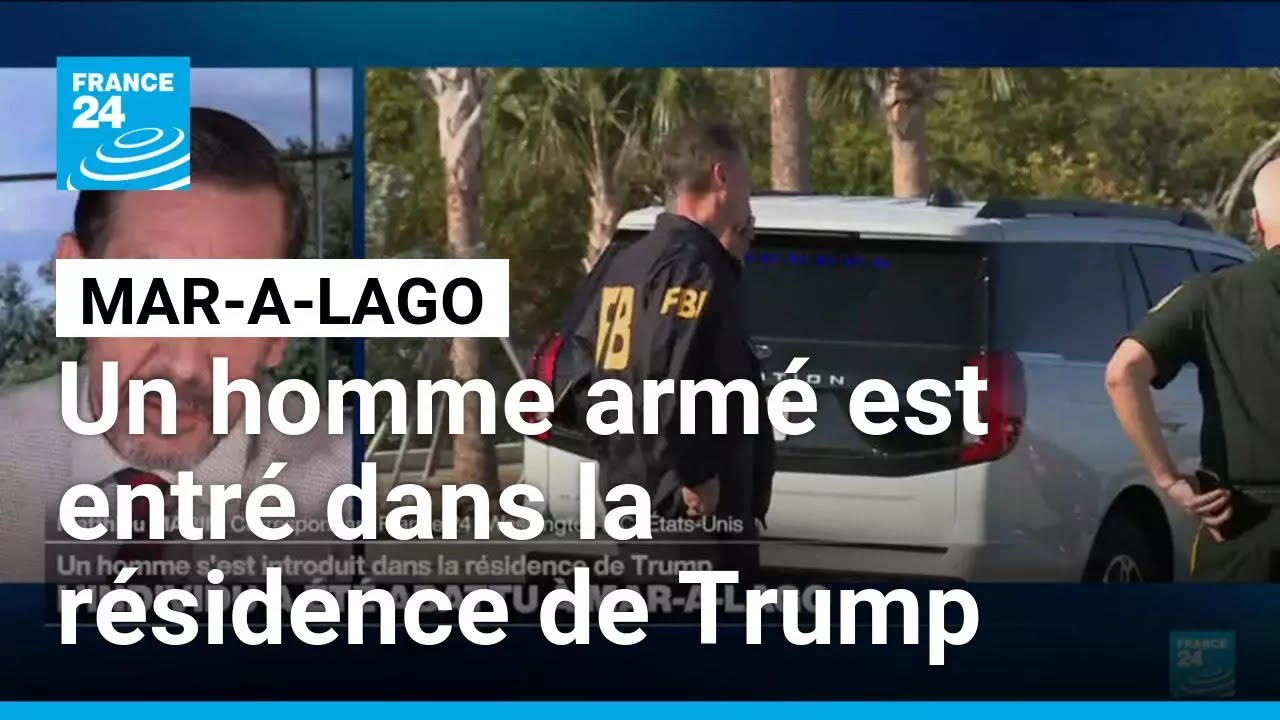 Un homme armé s'est introduit dans la résidence de Trump à Mar-a-Lago • FRANCE 24