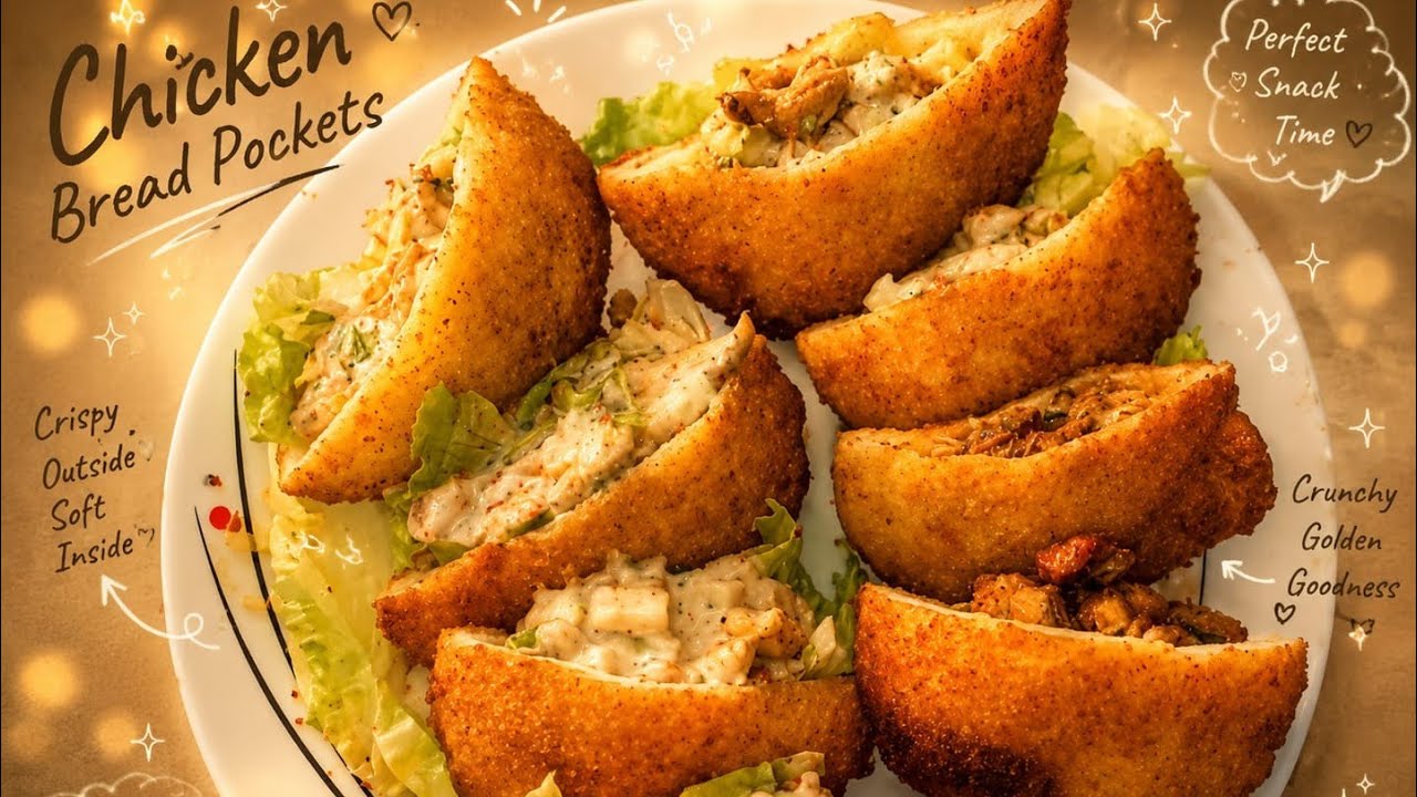 Chicken Bread Pockets | Ifza'sKitchen 