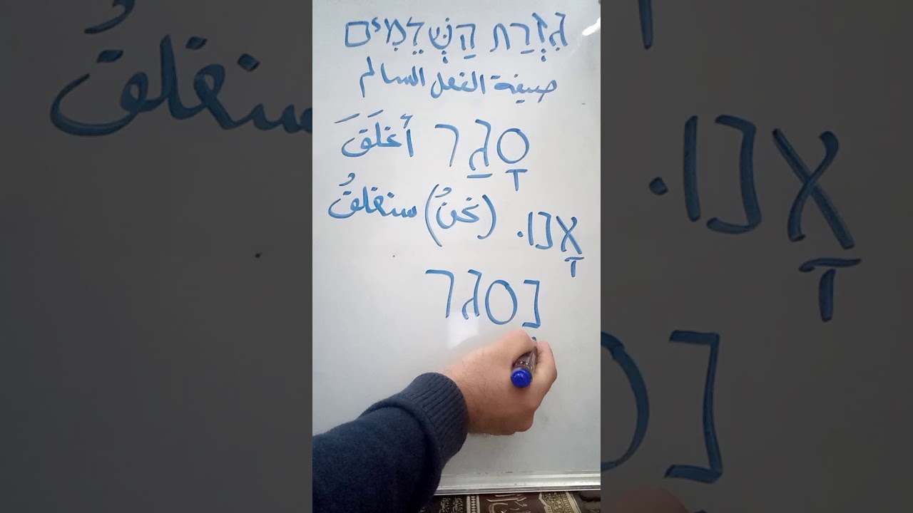 المرحلة الثانية - تصريف الفعل الثلاثي في الوزن المجرد البسيط פעל في زمن المستقبل עתיד