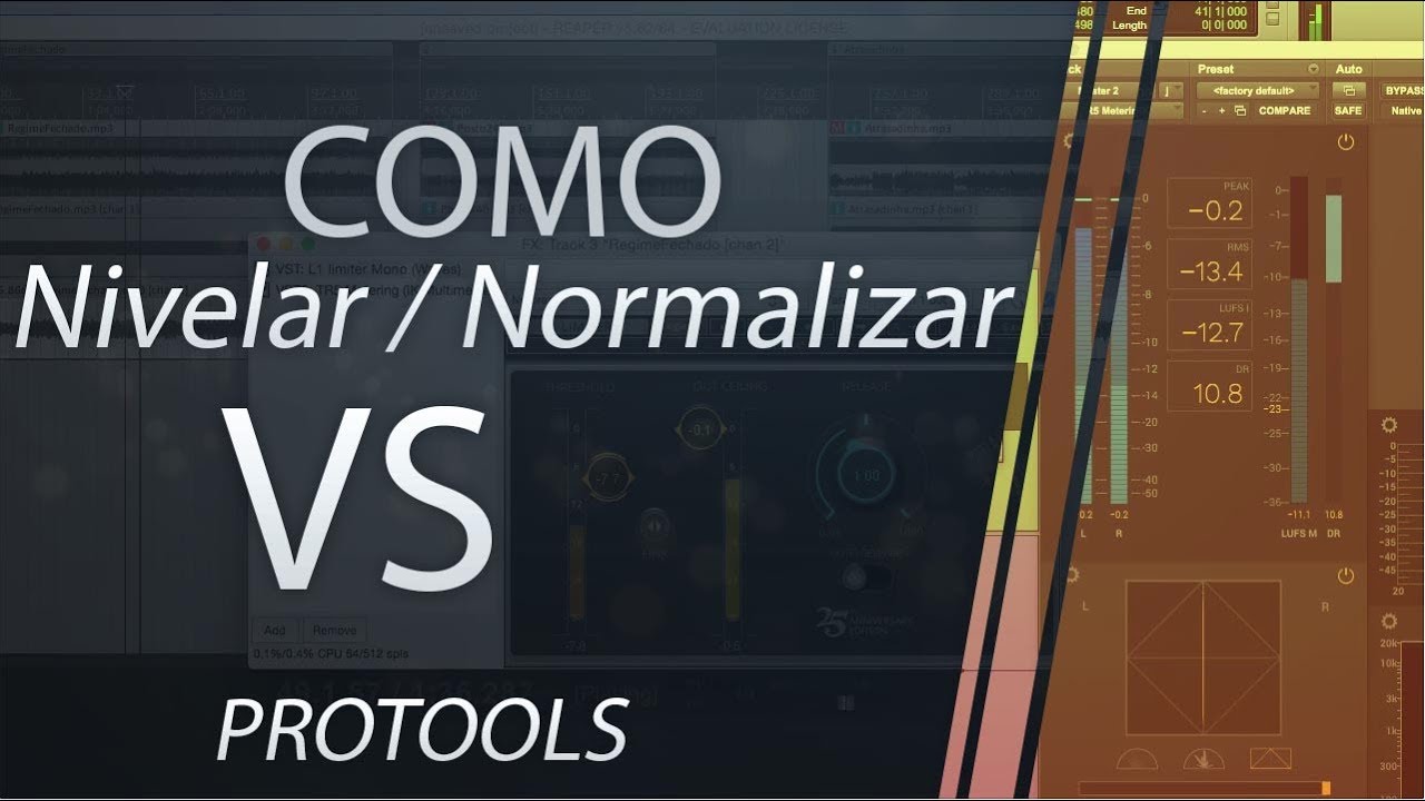 Como Nivelar / Normalizar VS da Forma Correta (ProTools)