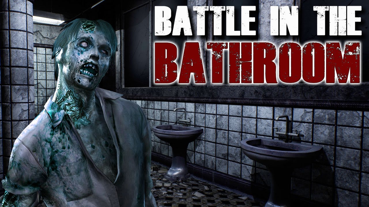 BATTLE IN THE BATHROOM (Call of Duty Black Ops Custom Zombies)