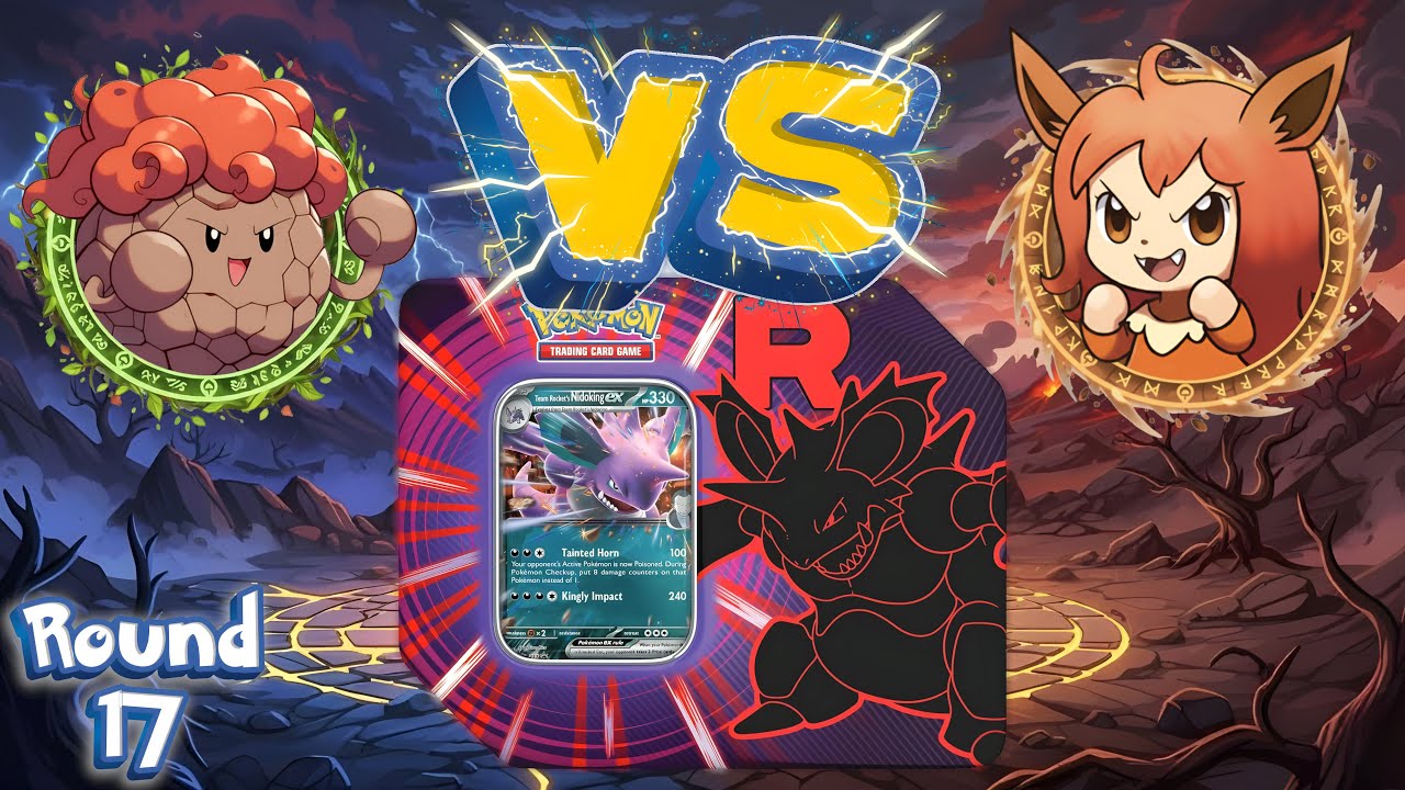 ⚔️ Destined Rivals Round 17: Team Rocket Nidoking ex Tin & DOUBLE Pack Battle!
