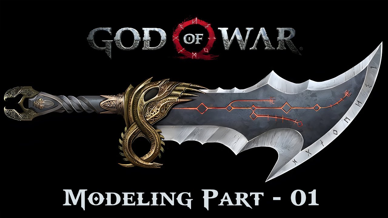 God of War - Kratos Chaos Blade Modeling Part - 01 |  Blender Modeling | Substance Painter Texturing