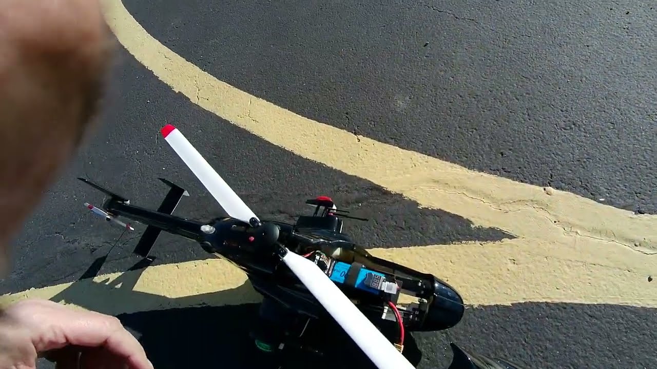 Rotoscale 470 Super scale Airwolf RC helicopter official Maiden flight Part 2