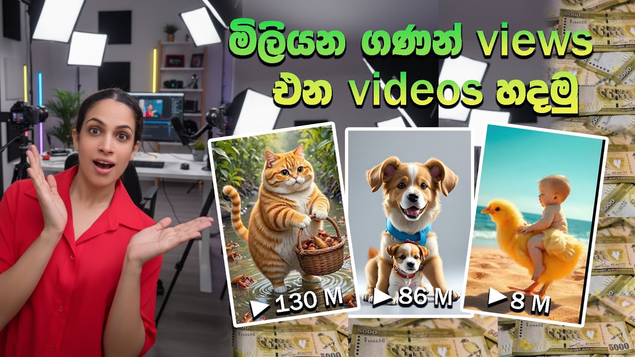 මිලියන ගණන් views එන videos Google AI එකෙන් හදමු | How to make Videos with Google AI Studio (Veo)