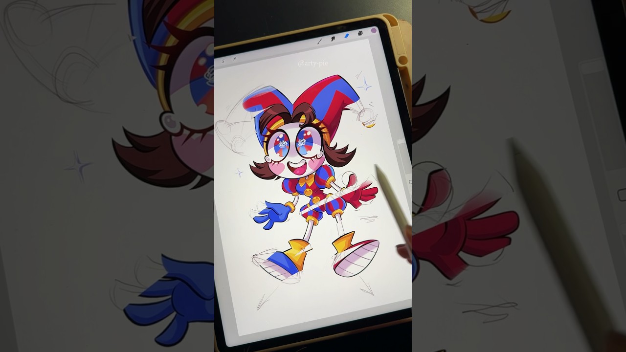 Drawing POMNI 💕✨The Amazing Digital Circus🎪  by ARTY PIE🥧 