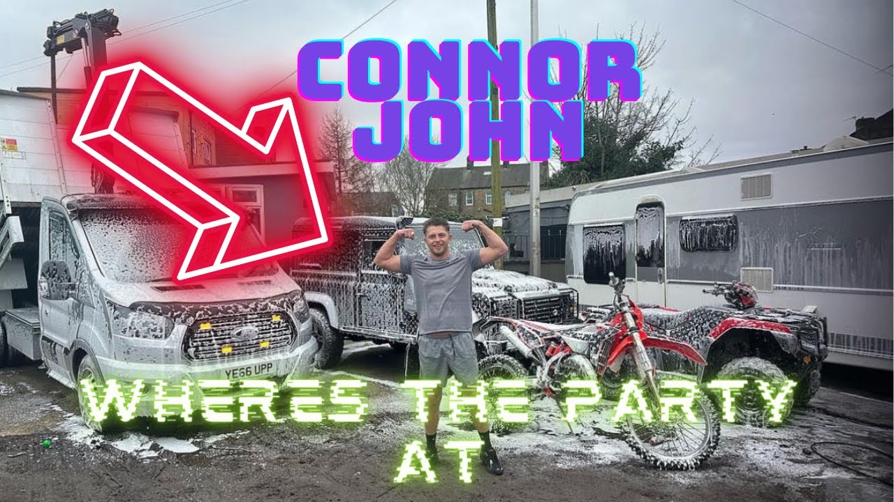 FULL DAY  at CONOR JOHNs Yard Cleaning His Louis Vuitton WHIPS!