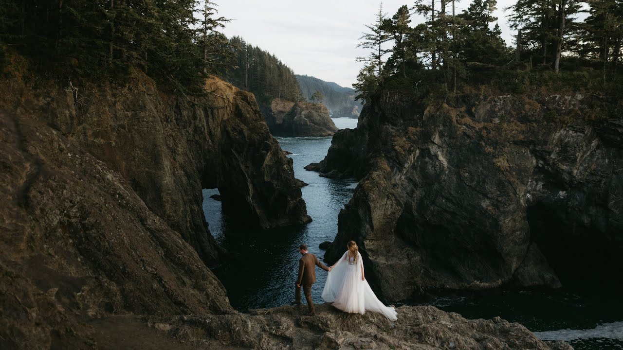 Epic Oregon Coast Elopement Film at Crook Point | KJ +Danny