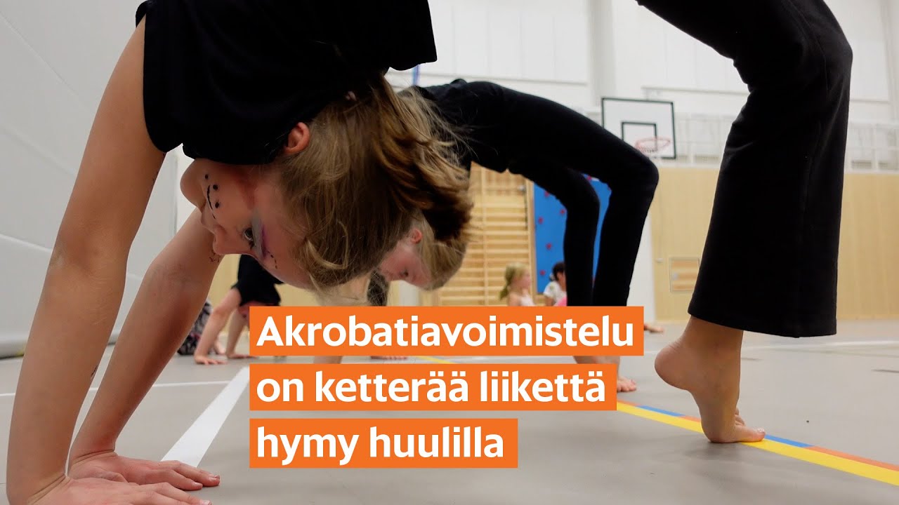 Akrobatiavoimistelussa liikutaan ketterästi