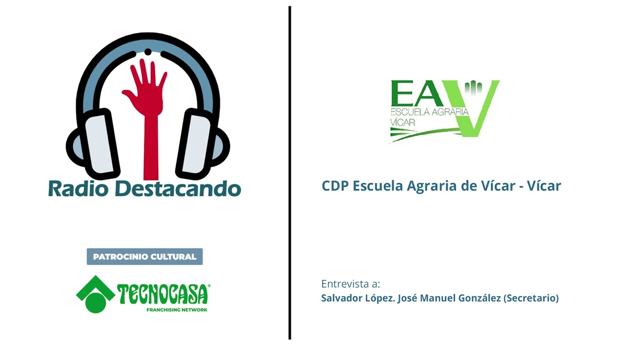 Salvador López y José Manuel González. CDP Escuela Agraria de Vícar. Vícar