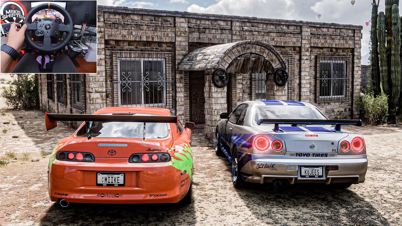 Fast and Furious Convoy Forza Horizon 5 Steering Wheel Gameplay