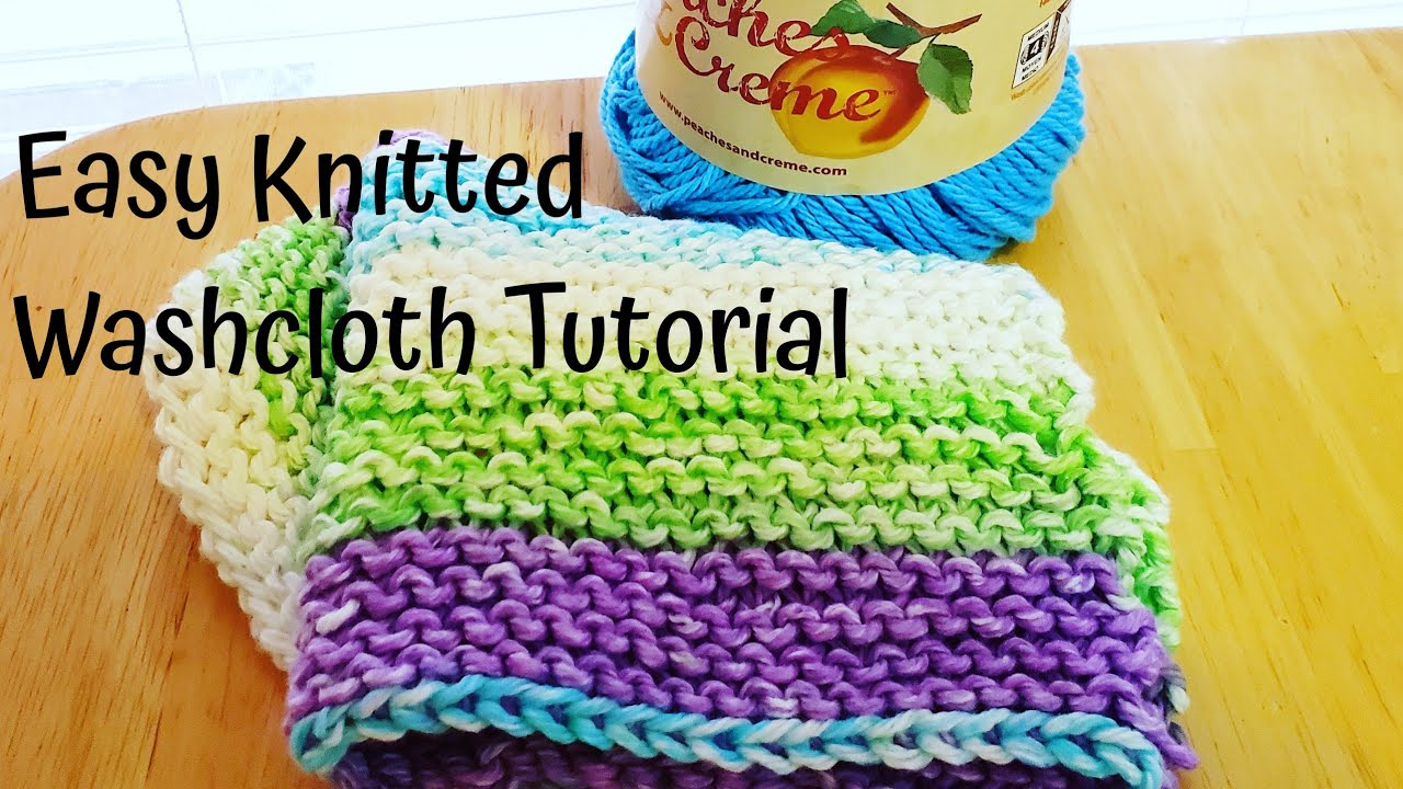 How to Knit a Dishcloth: Pattern I - Beginner Tutorial