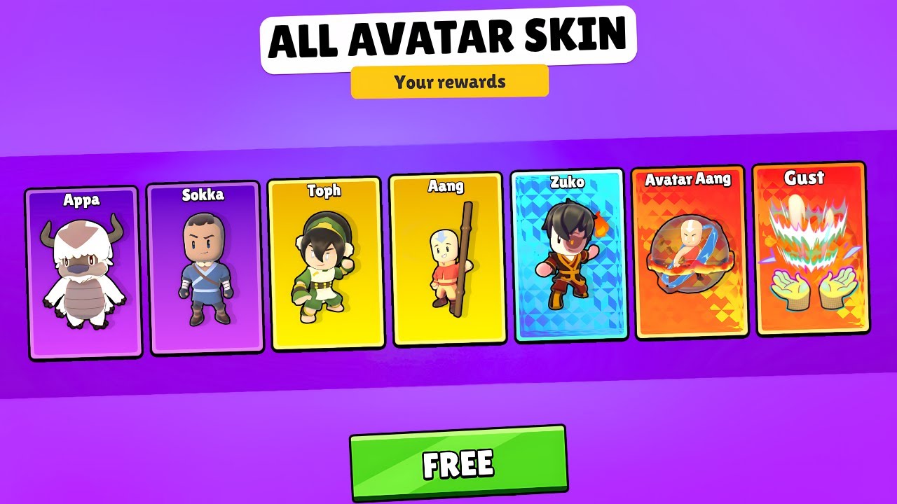 I FINALLY Collected EVERY Avatar Skin in Stumble Guys! 😱🔥