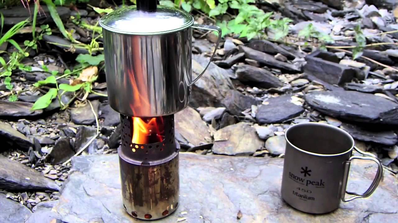 Ｍini BushCooker stove 小型薪ストーブ 柴火爐炊具