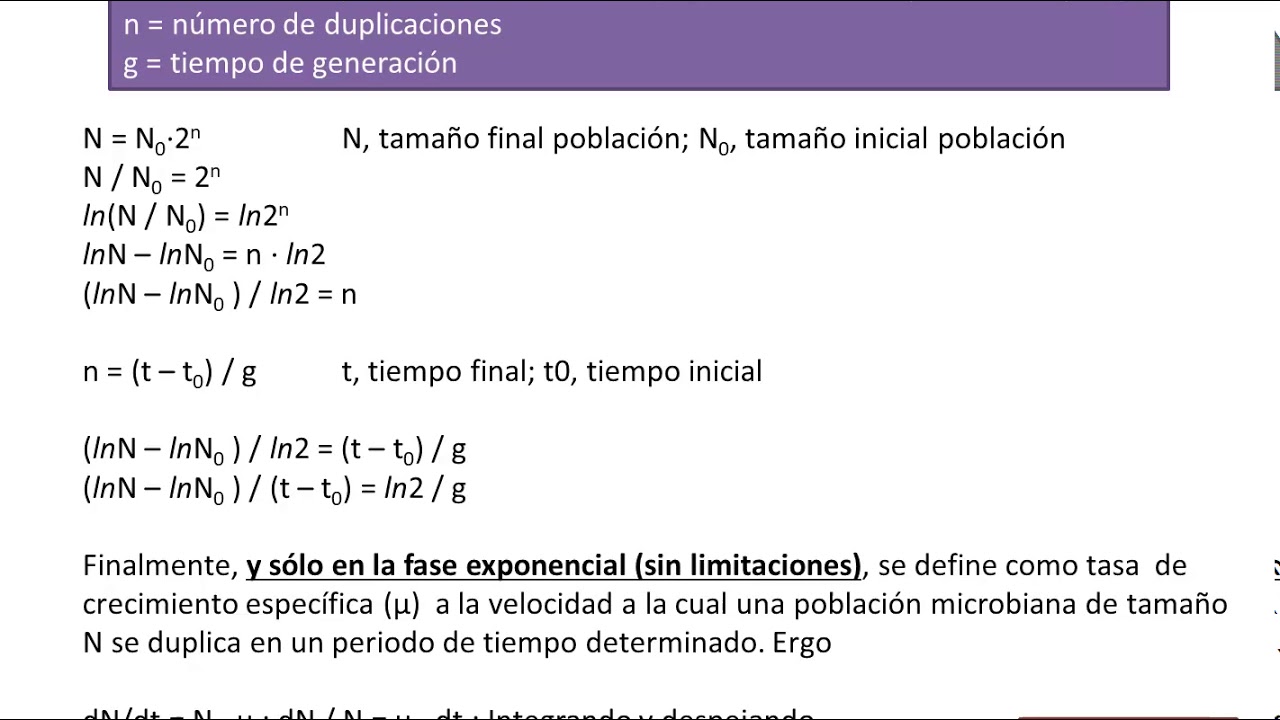 tasa específica de crecimiento