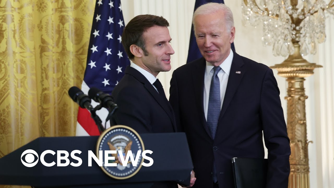 Biden, France's Macron discuss Ukraine war, more at joint news conference | full video