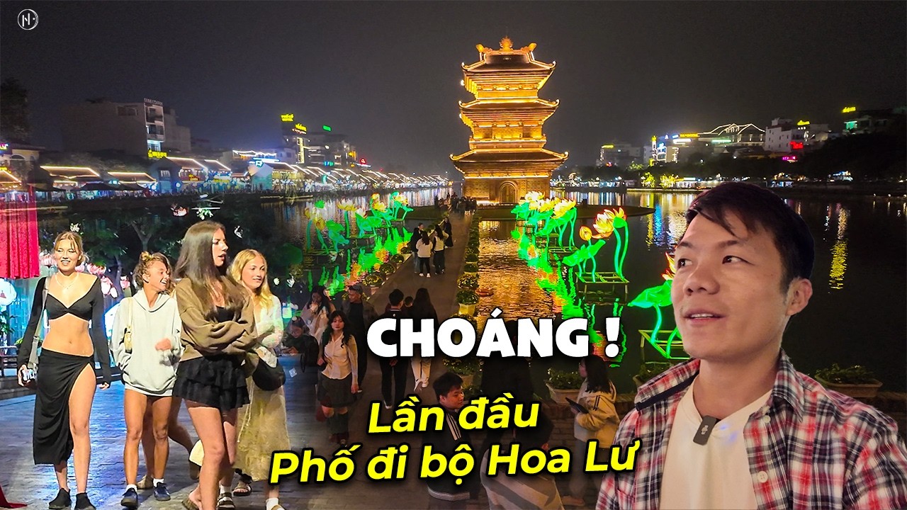 Choáng ! Lần Đầu Trải Nghiệm Phố Đi Bộ Hoa Lư Ninh Bình, Chùa Vàng Đóng Cửa !