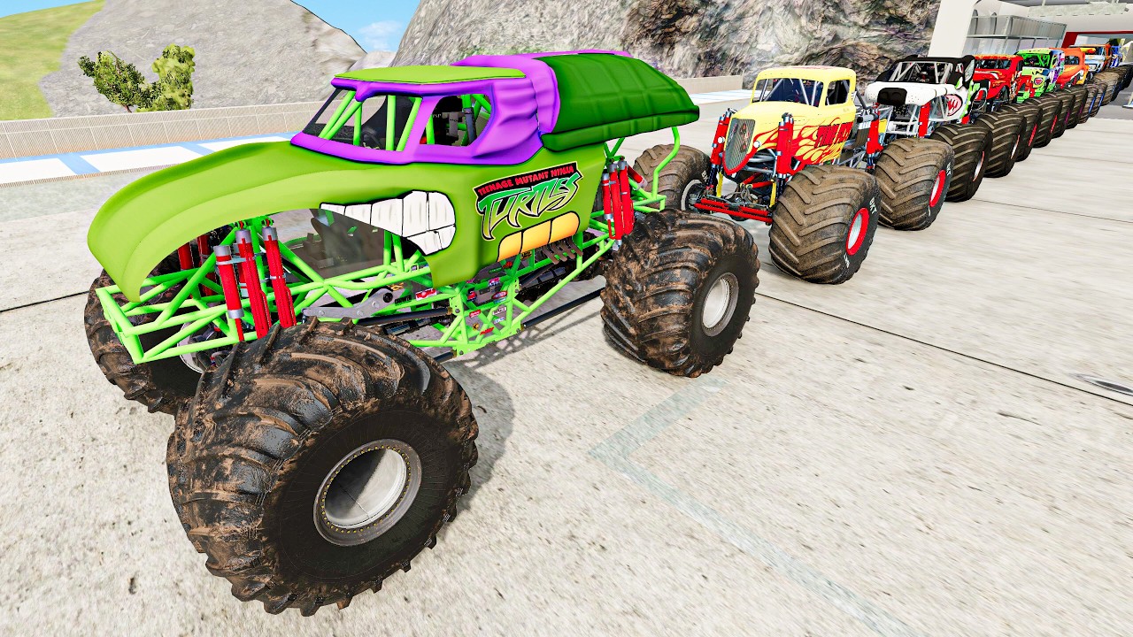 Racesource Monster Trucks Chassis Pack High Speed Crash Test - - Best Mods Monster Trucks