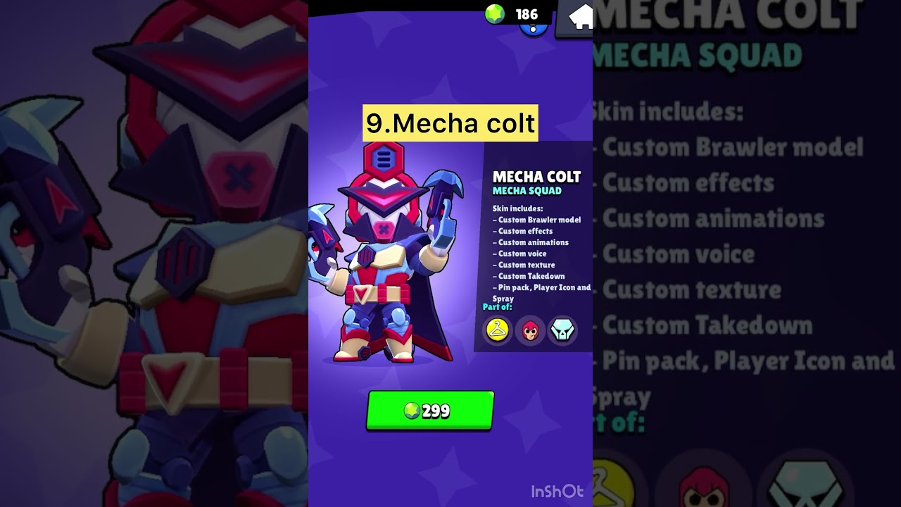 Ranking all mecha skins #brawlstars #shorts