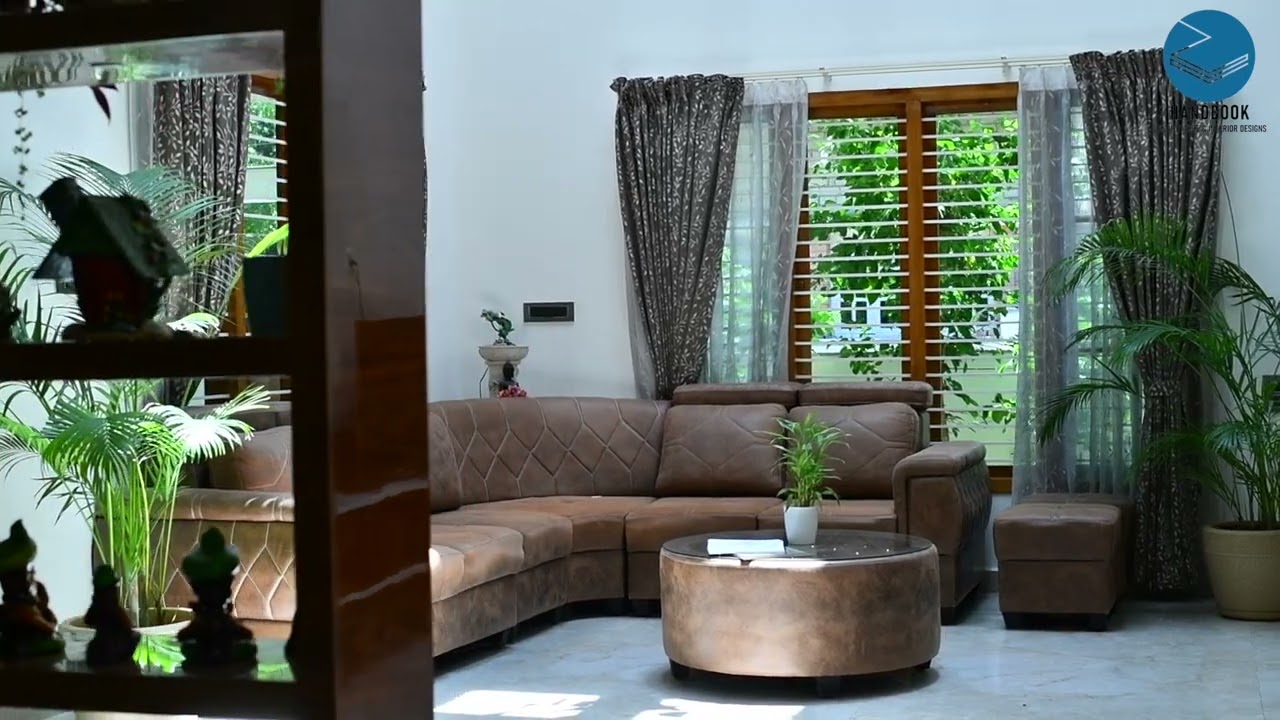 Lightscape with greens- A modern house