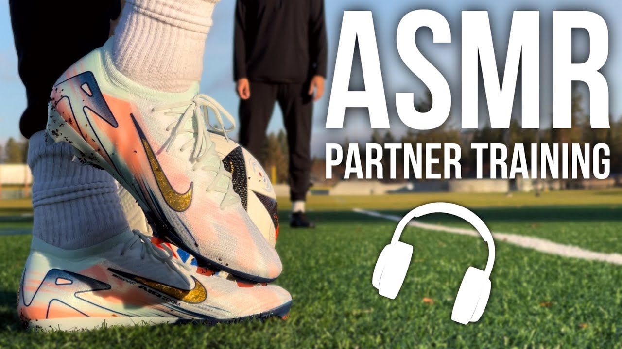 ASMR Partner Training Session For Soccer / Football In Nike Mercurial Zoom Vapor 16 MDS