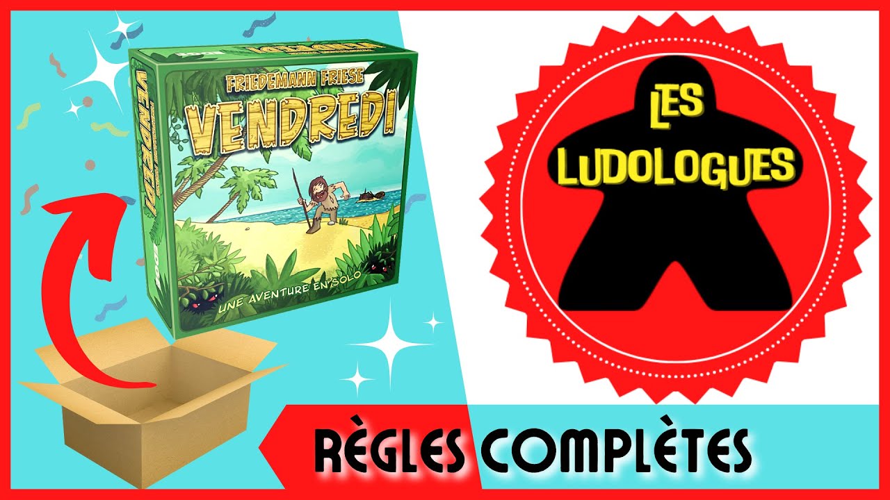 Les Ludologues - Vendredi / Friday - Règles complètes jeu de société solo