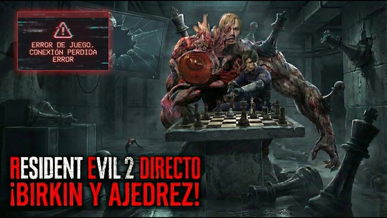 ERROR FATAL + Puzzles de Ajedrez | Birkin Parte 2 – Resident Evil 2 Remake #3