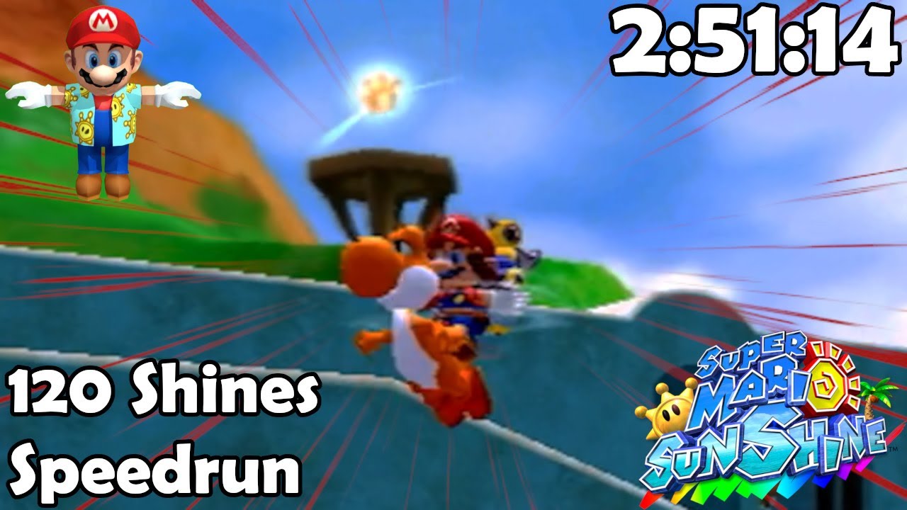 [Former WR] 120 Shines in 2:51:14 ~ Super Mario Sunshine Speedrun