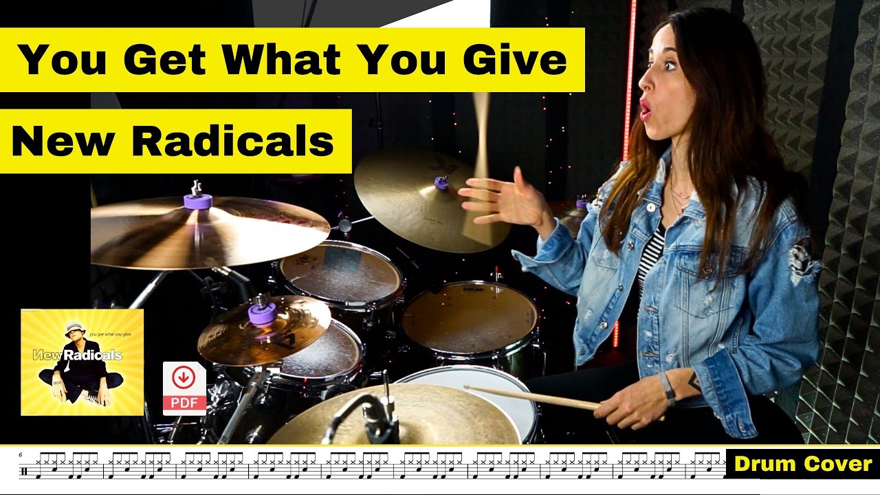 You Get What You Give - New Radicals - Drum Cover (Drum Score)
