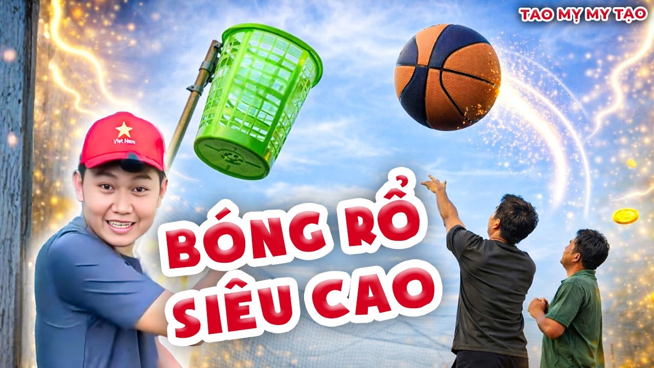 Thử Thách Ném Bóng Rổ Siêu Cao Lụm Thưởng Cực Khủng | Tao Mỵ My Tạo