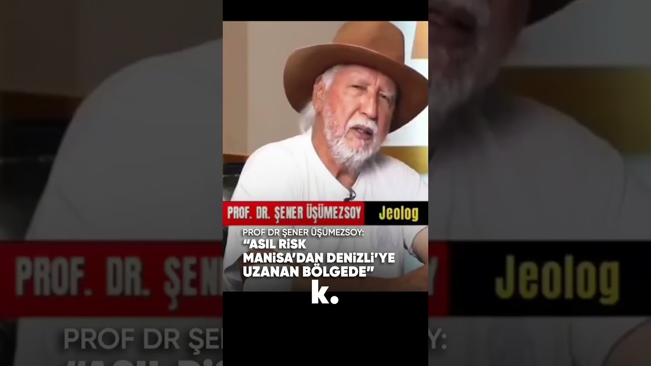 Prof Dr Şener &Uuml;ş&uuml;mezsoy deprem i&ccedil;in riskli b&ouml;lgeyi işaret etti  #manisa #deprem #sondakika #g&uuml;ndem