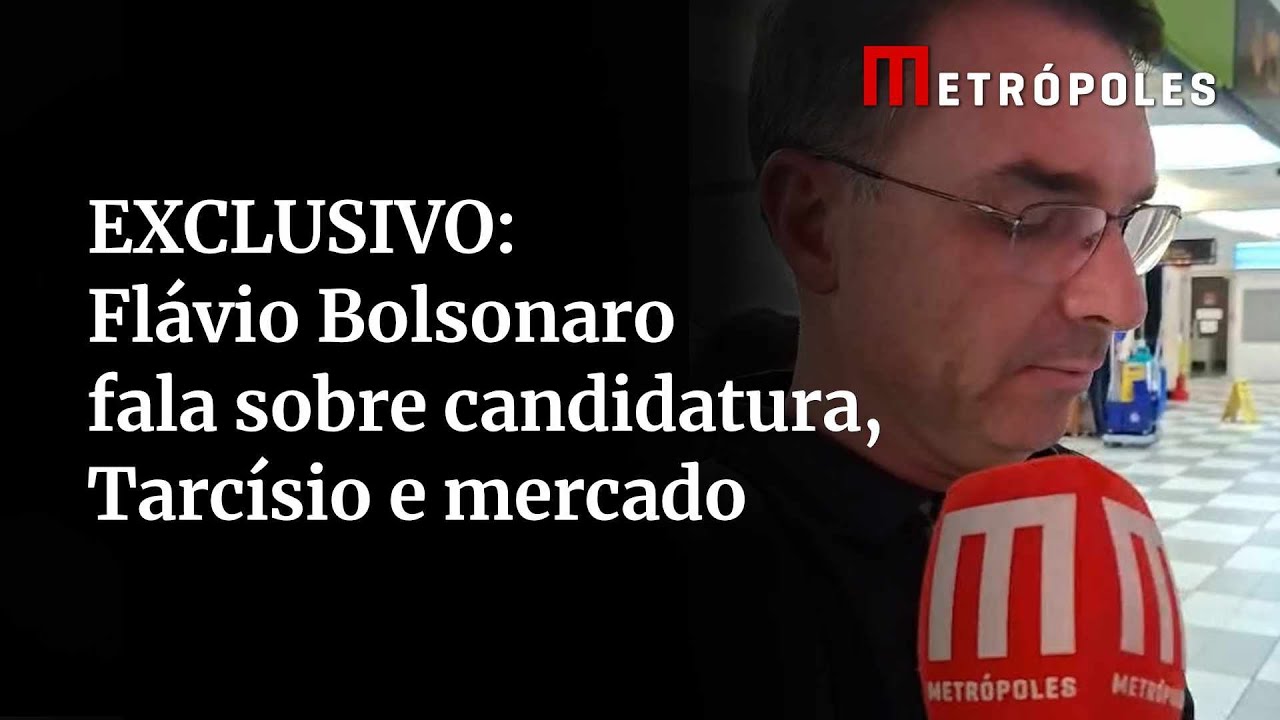 EXCLUSIVO: Fl&aacute;vio Bolsonaro tenta acalmar o mercado e revela rea&ccedil;&atilde;o de Tarc&iacute;sio com candidatura