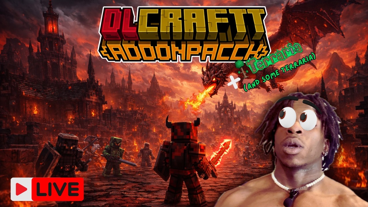 DLCraft is BRUTAL… Fighting the Deadliest Bosses (Expect Many Deaths) + Terraria