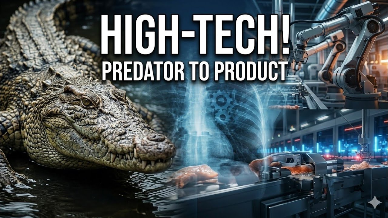 Inside a crocodile Meat Factory From Predator to Luxury Dish (Full Process)