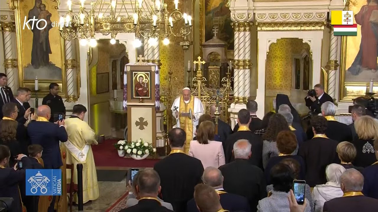 Visite du pape François à la communauté gréco-catholique hongroise