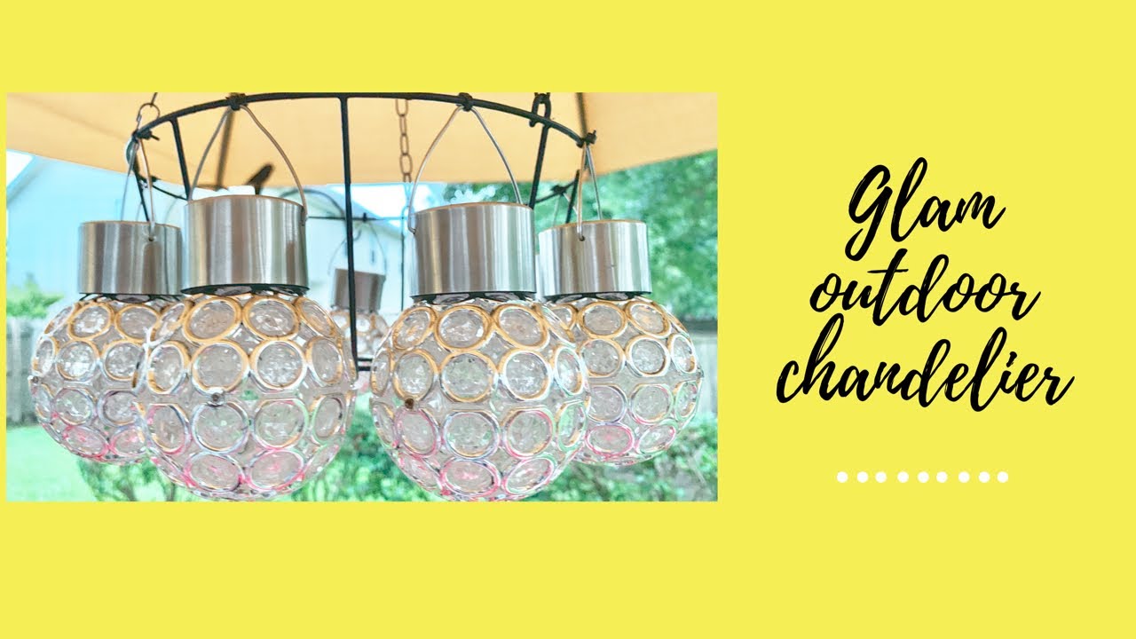 DIY GLAM OUTDOOR LIGHTS - OUTDOOR DECOR