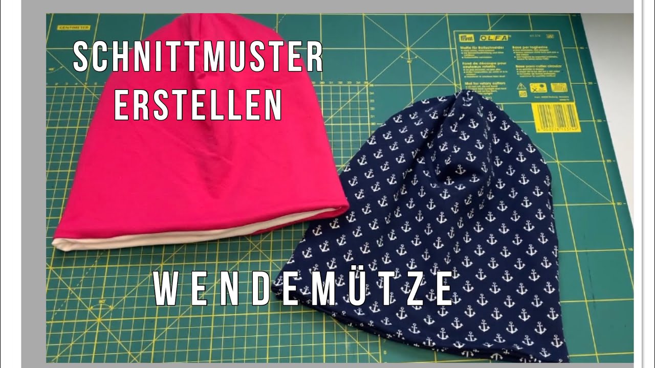 DIY Schnittmuster für Anfänger Wendemütze Beanie für jede Größe erstellen|einfach&schnell