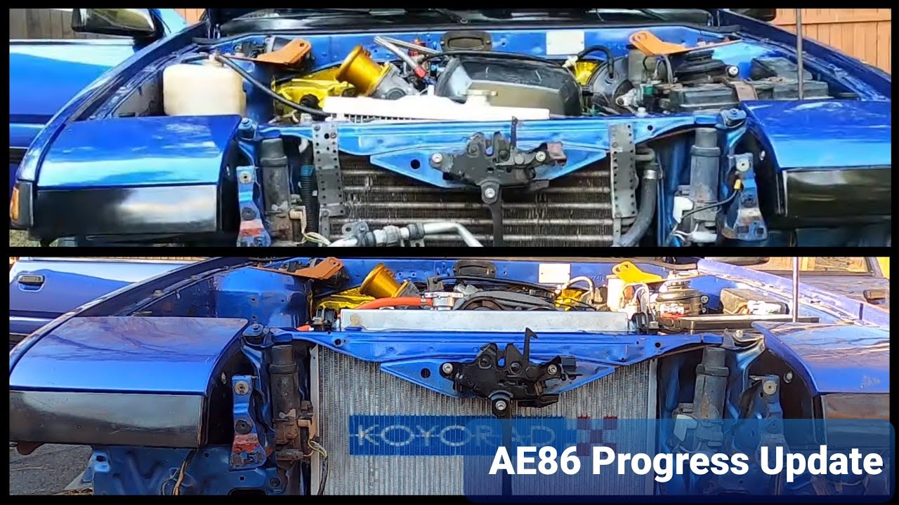 Finished the cooling system on my AE86