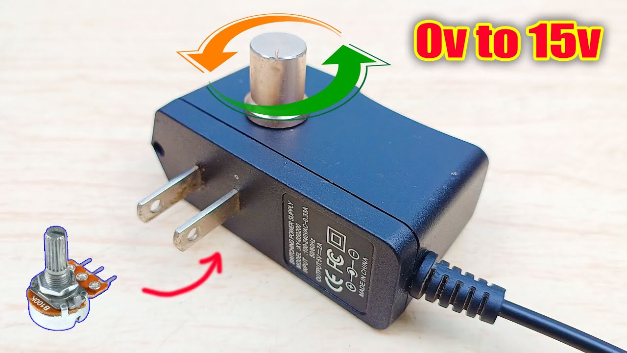 Hô Biến Nguồn 5v Thành Nguồn Đa Năng 0v đến 15v Điều Chỉnh Được Điện Áp Siêu Dễ